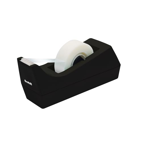 Classic Scotch Desktop Tape Dispenser, Black, 2.7 in. x Kit