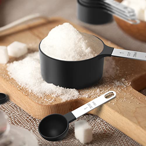 Minimalist TILUCK Measuring Cups & Spoons Set, Stackable