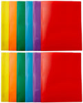 Eco-Friendly Basics Heavy Duty Plastic Folders with 2 Pockets for